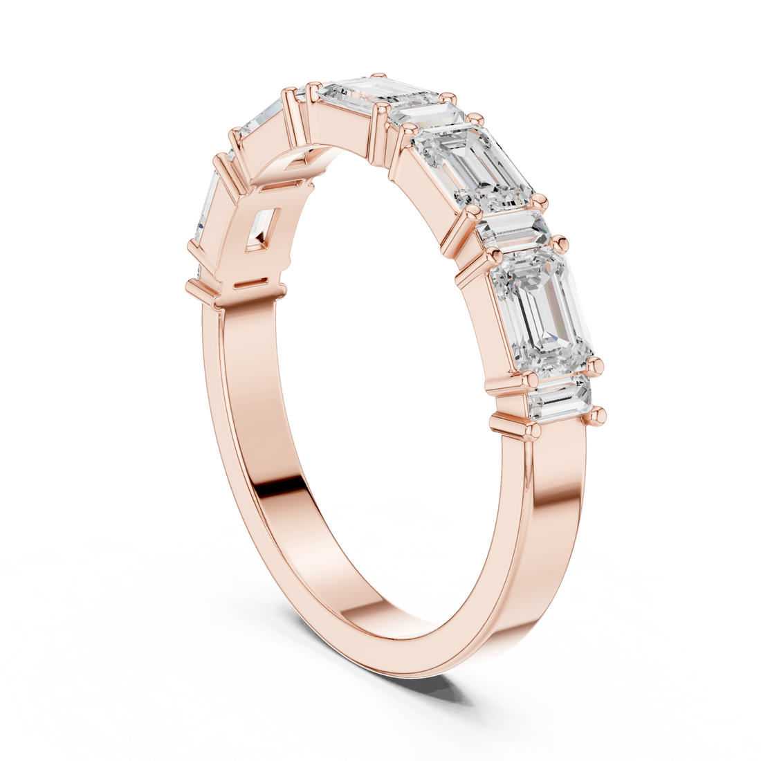 5 stone emerald band