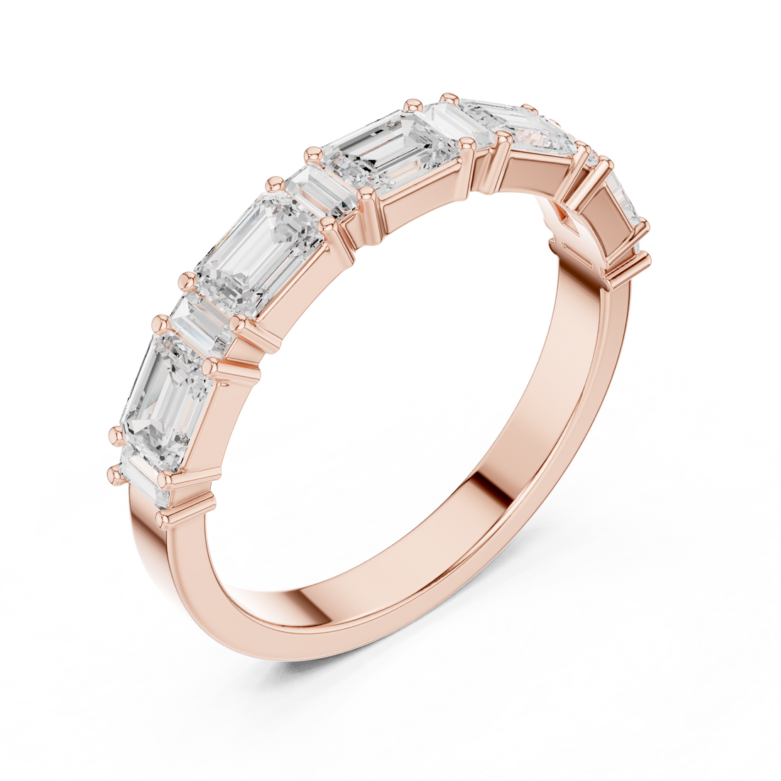 5 stone emerald band