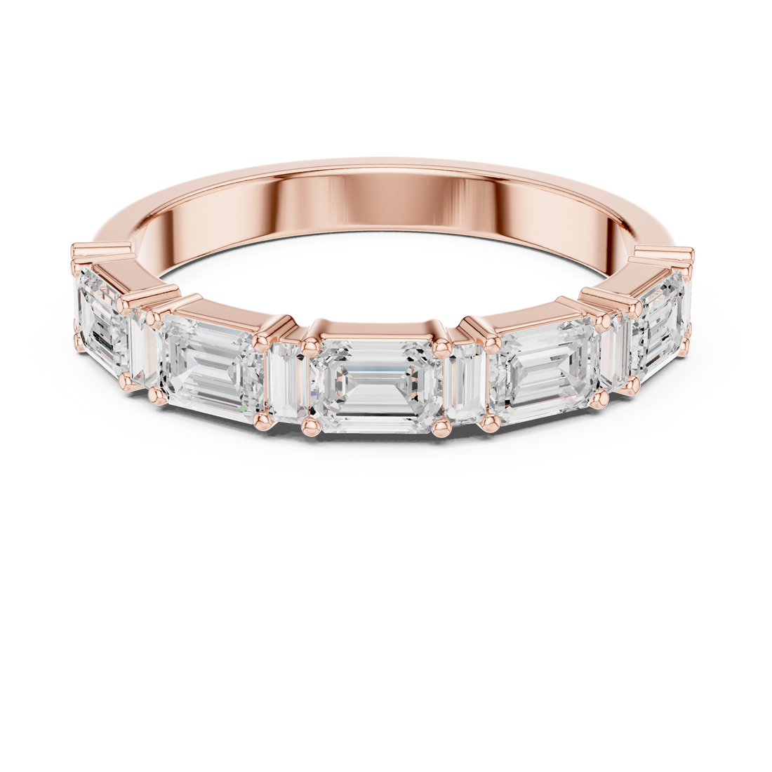5 stone emerald band