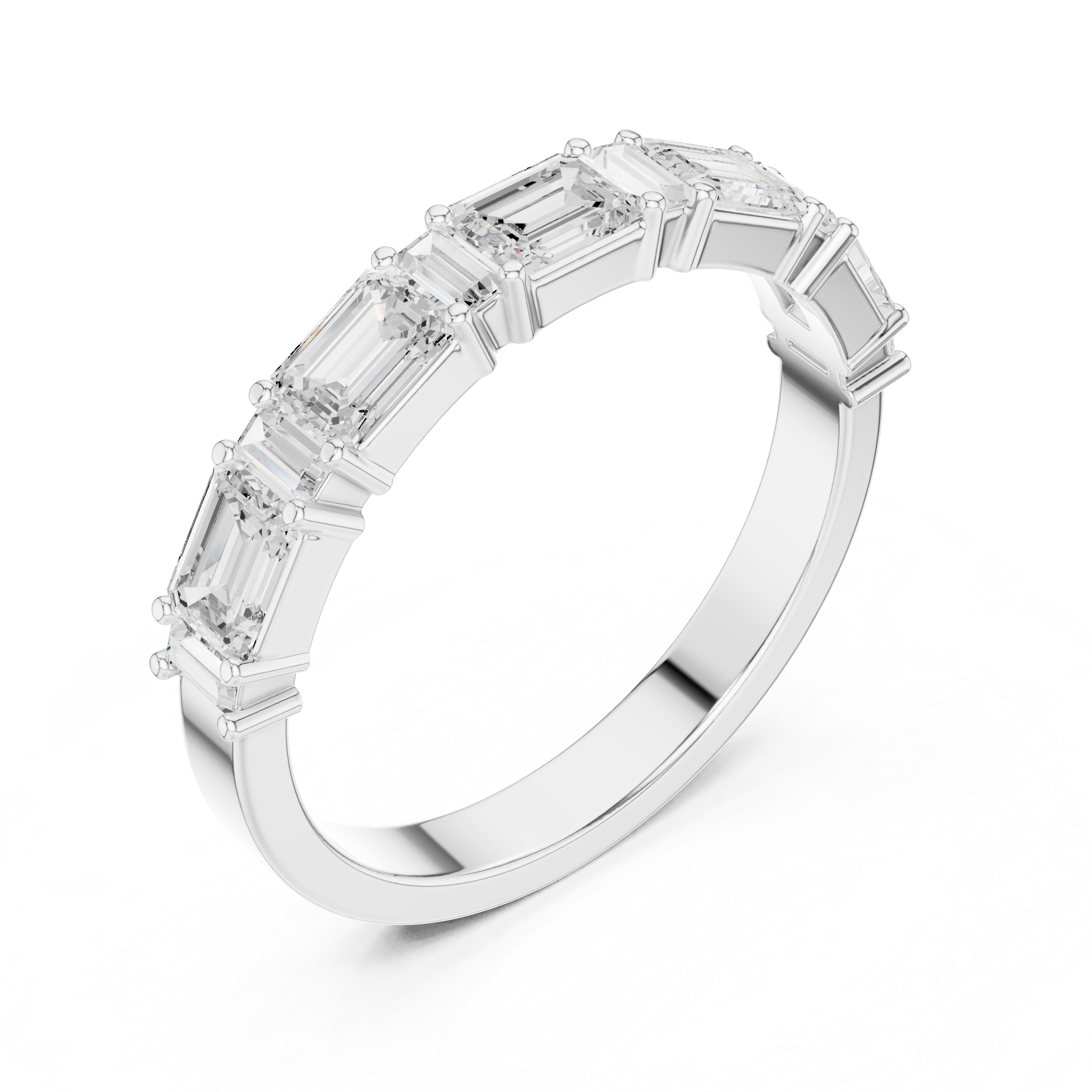 5 stone emerald band