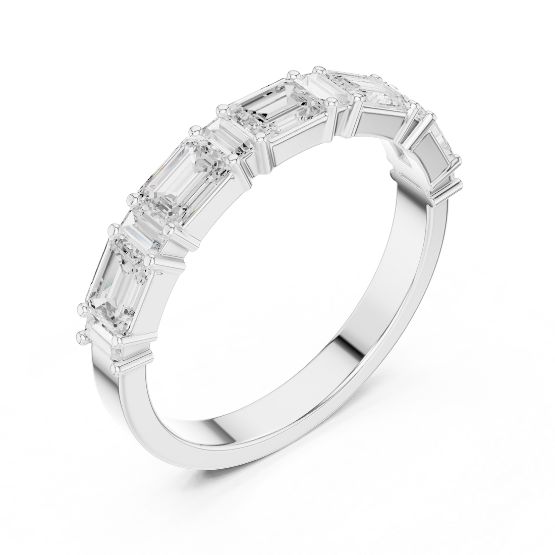 5 stone emerald band