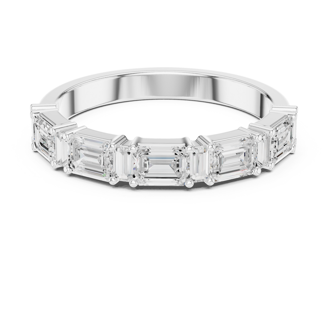 5 stone emerald band