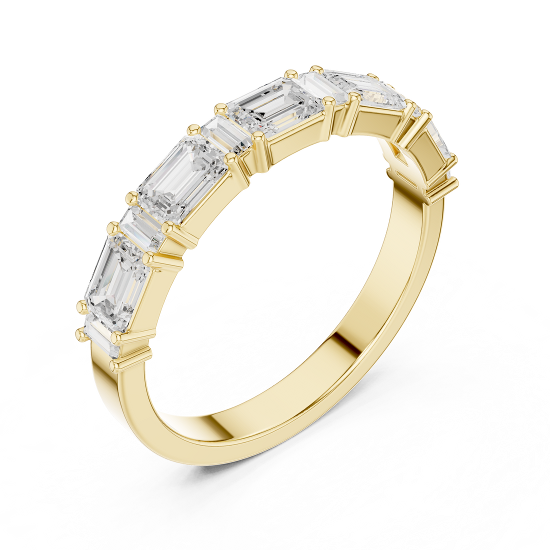 5 stone emerald band