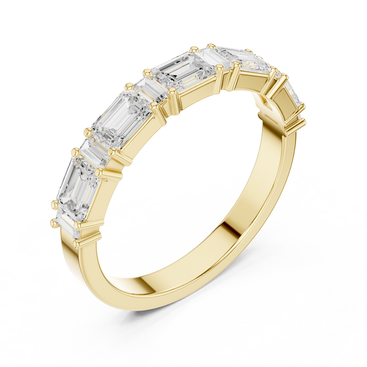 5 stone emerald band