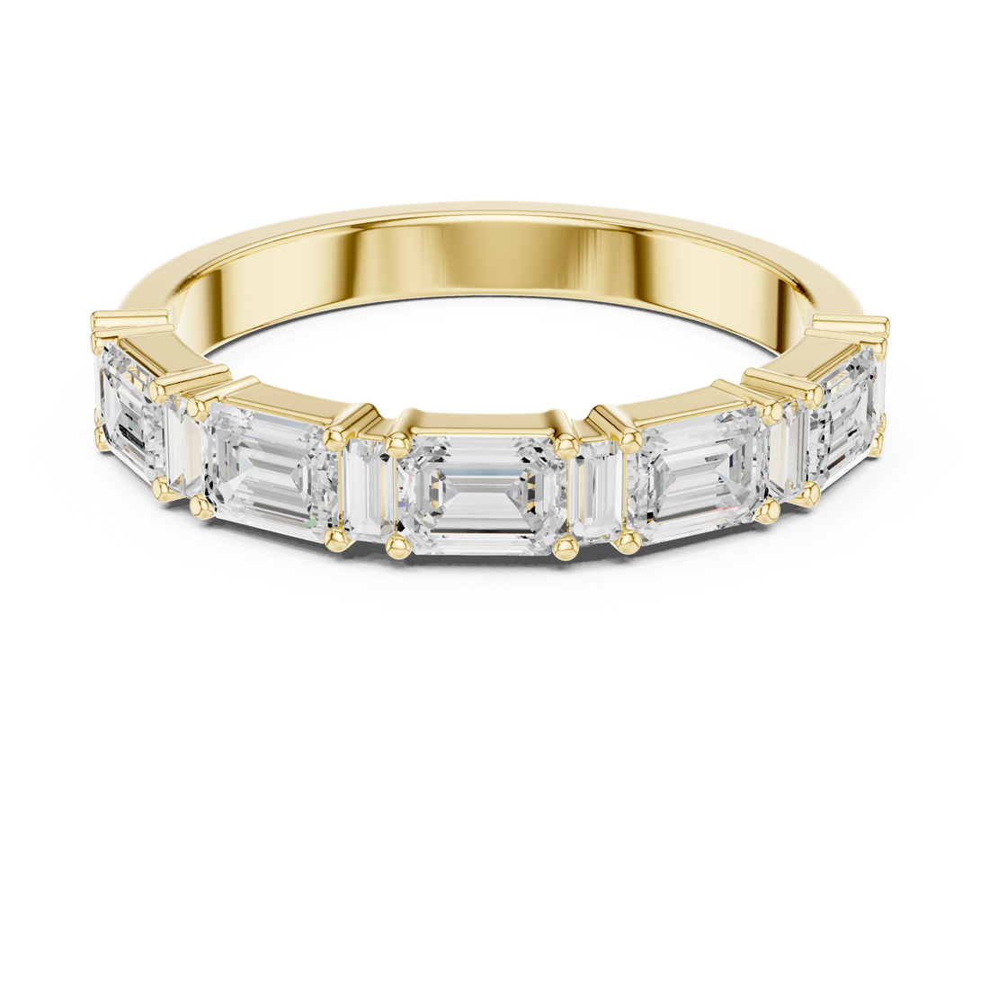 5 stone emerald band