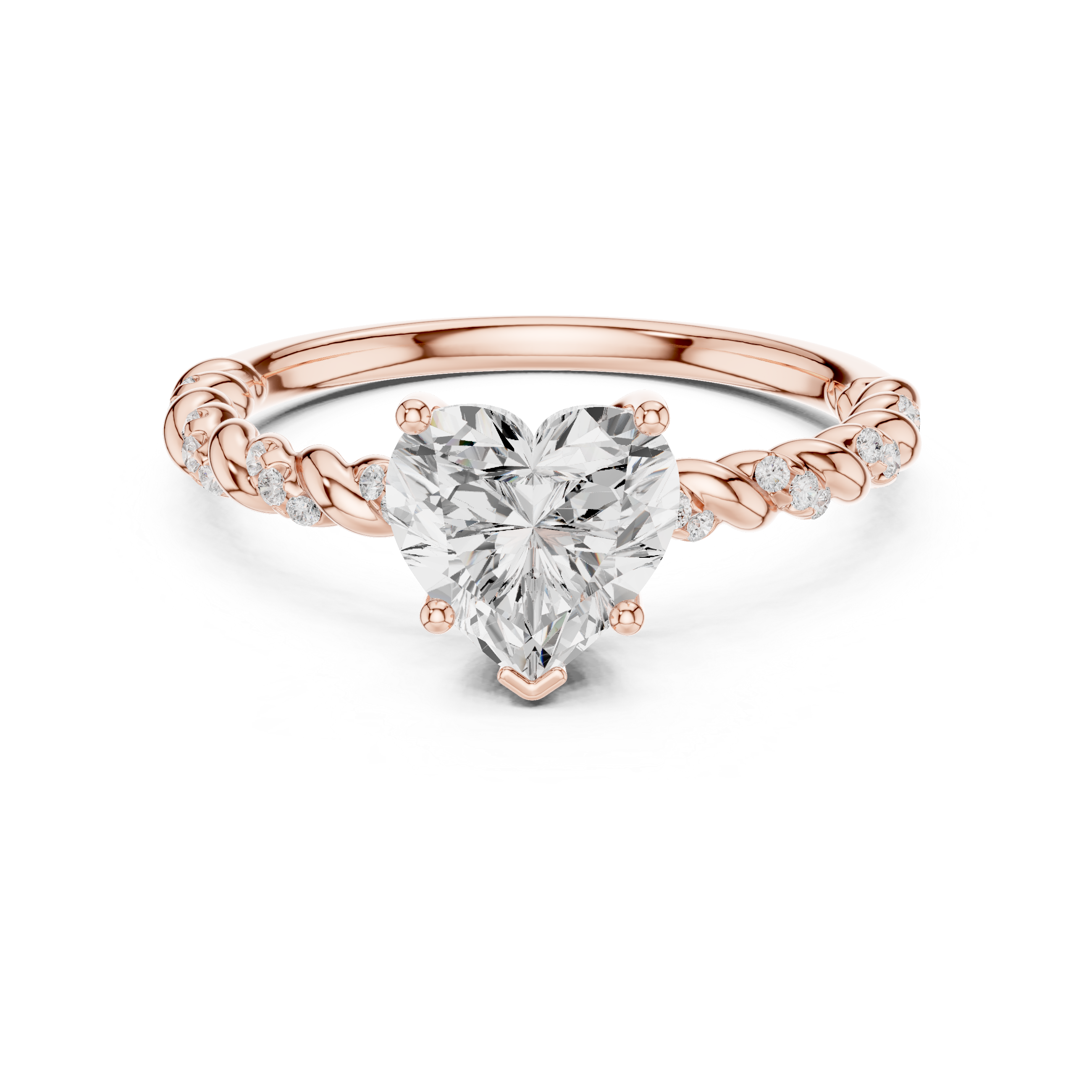 1 ct Heart Amour ring