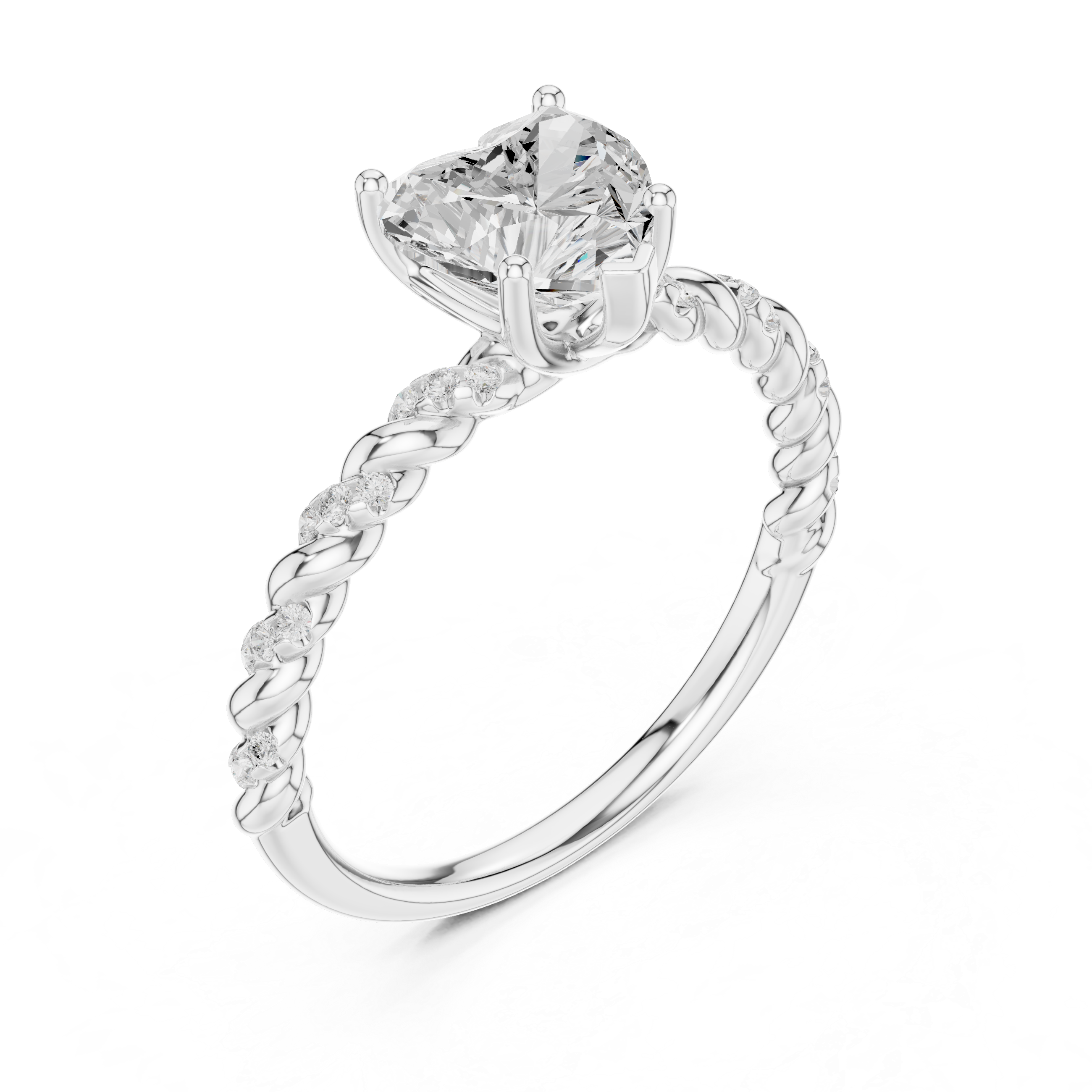 1 ct Heart Amour ring