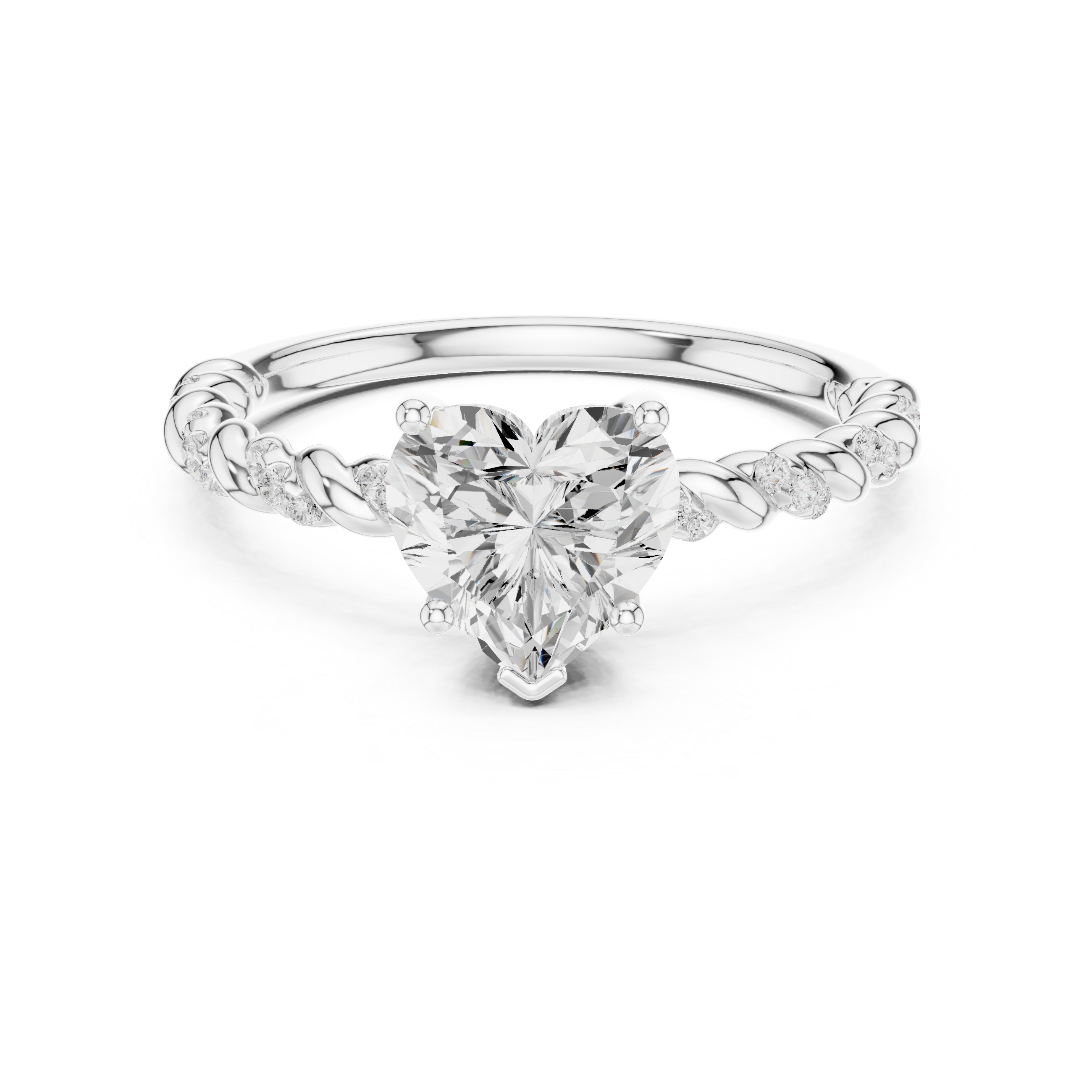 1 ct Heart Amour ring