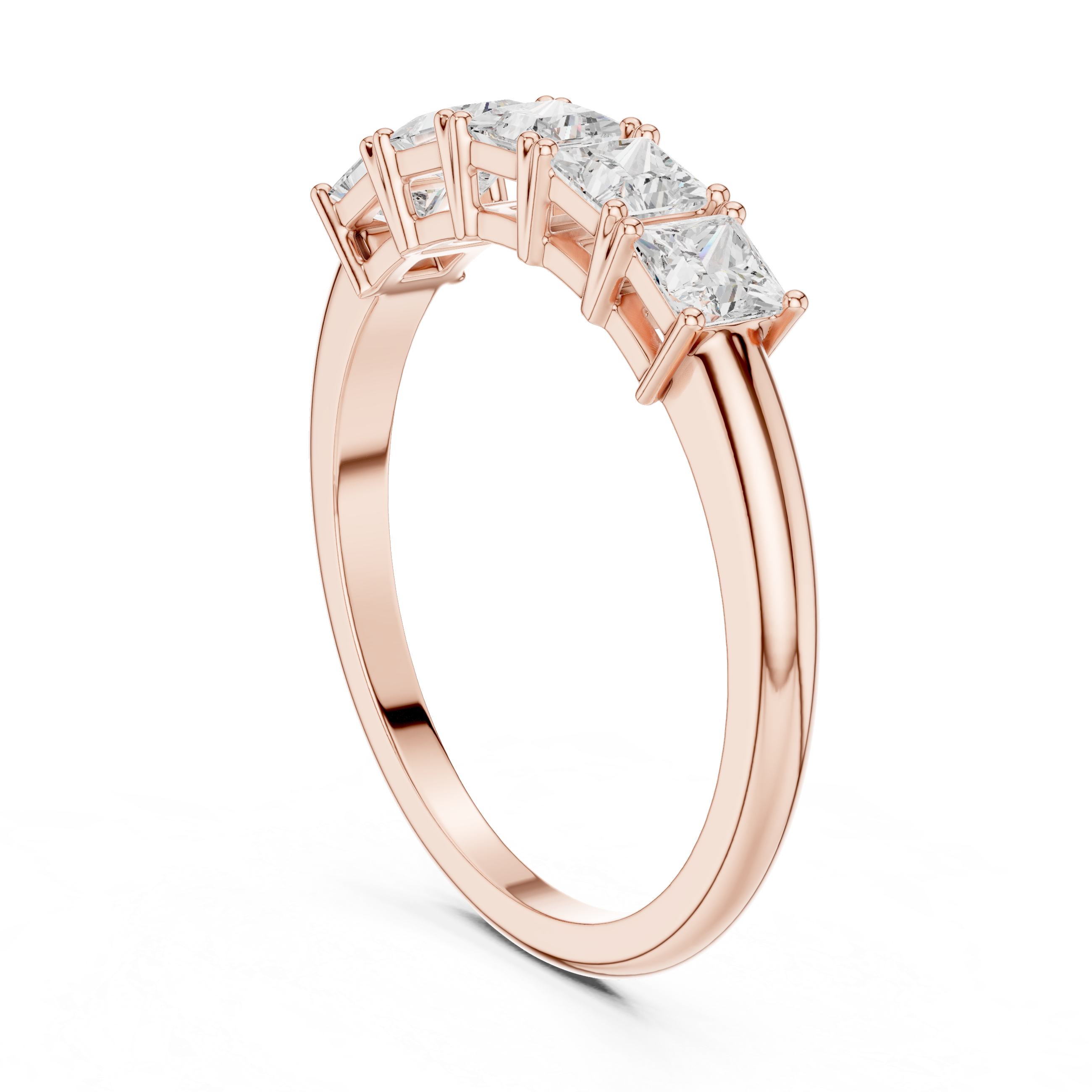 Princess 5 Stone ring