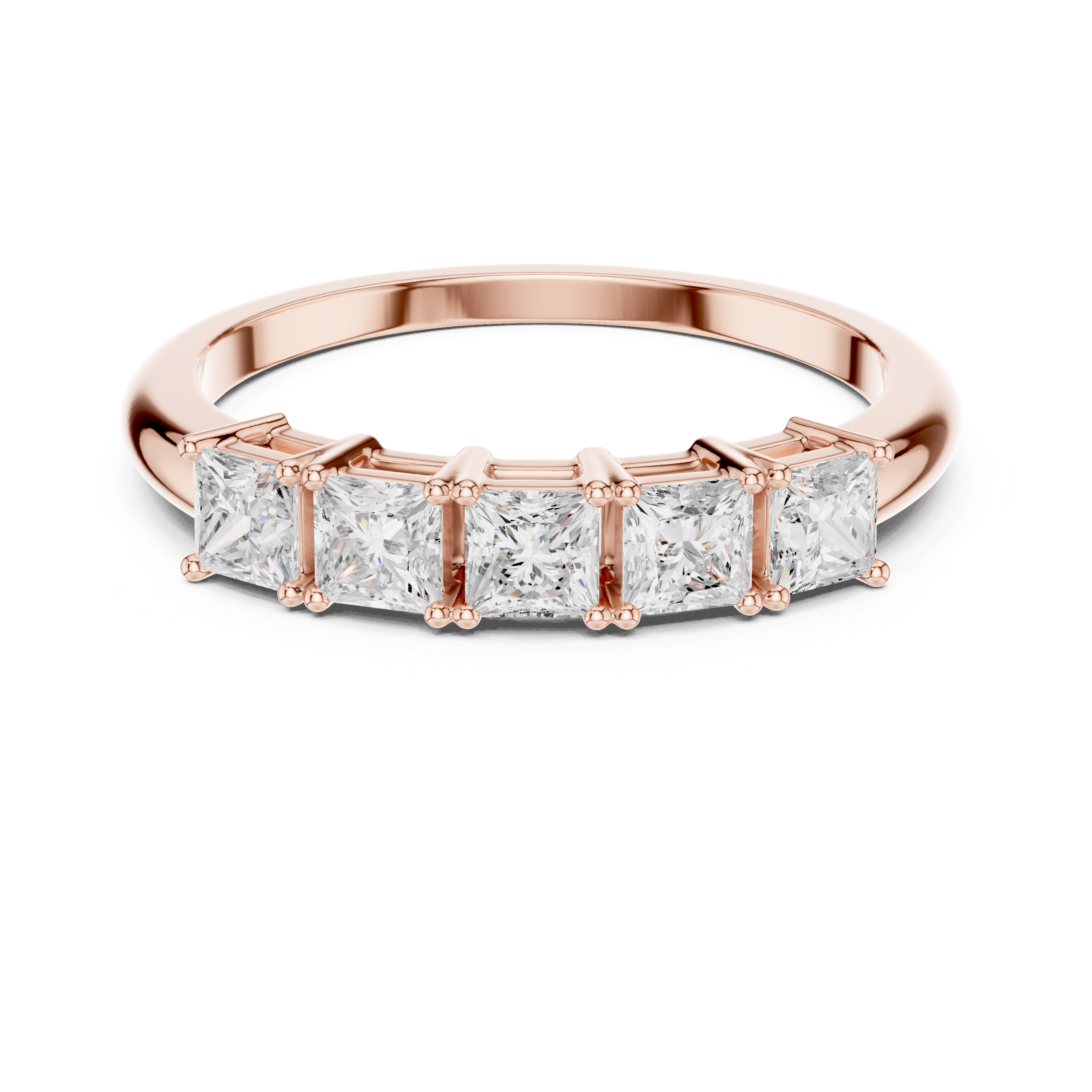 Princess 5 Stone ring