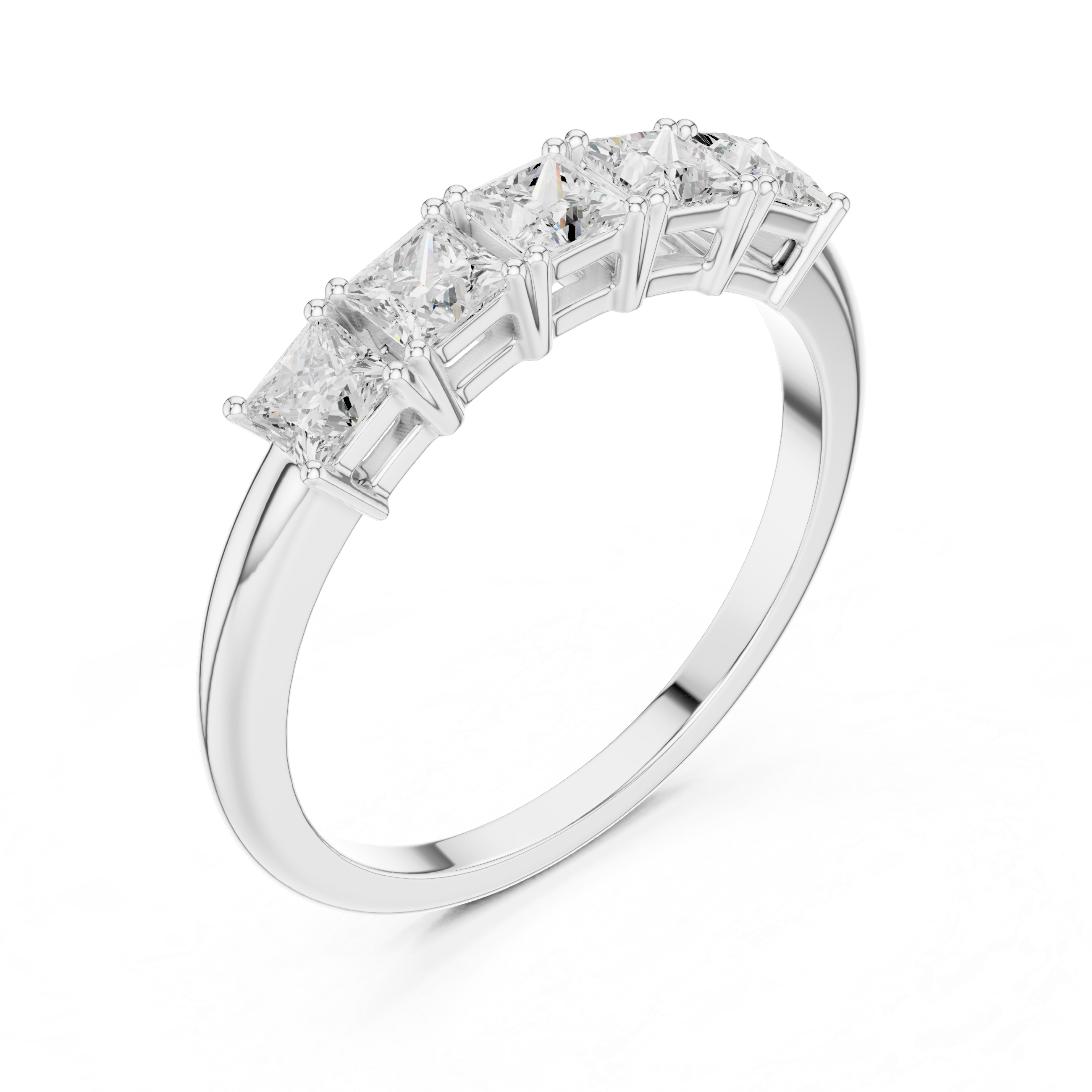 Princess 5 Stone ring
