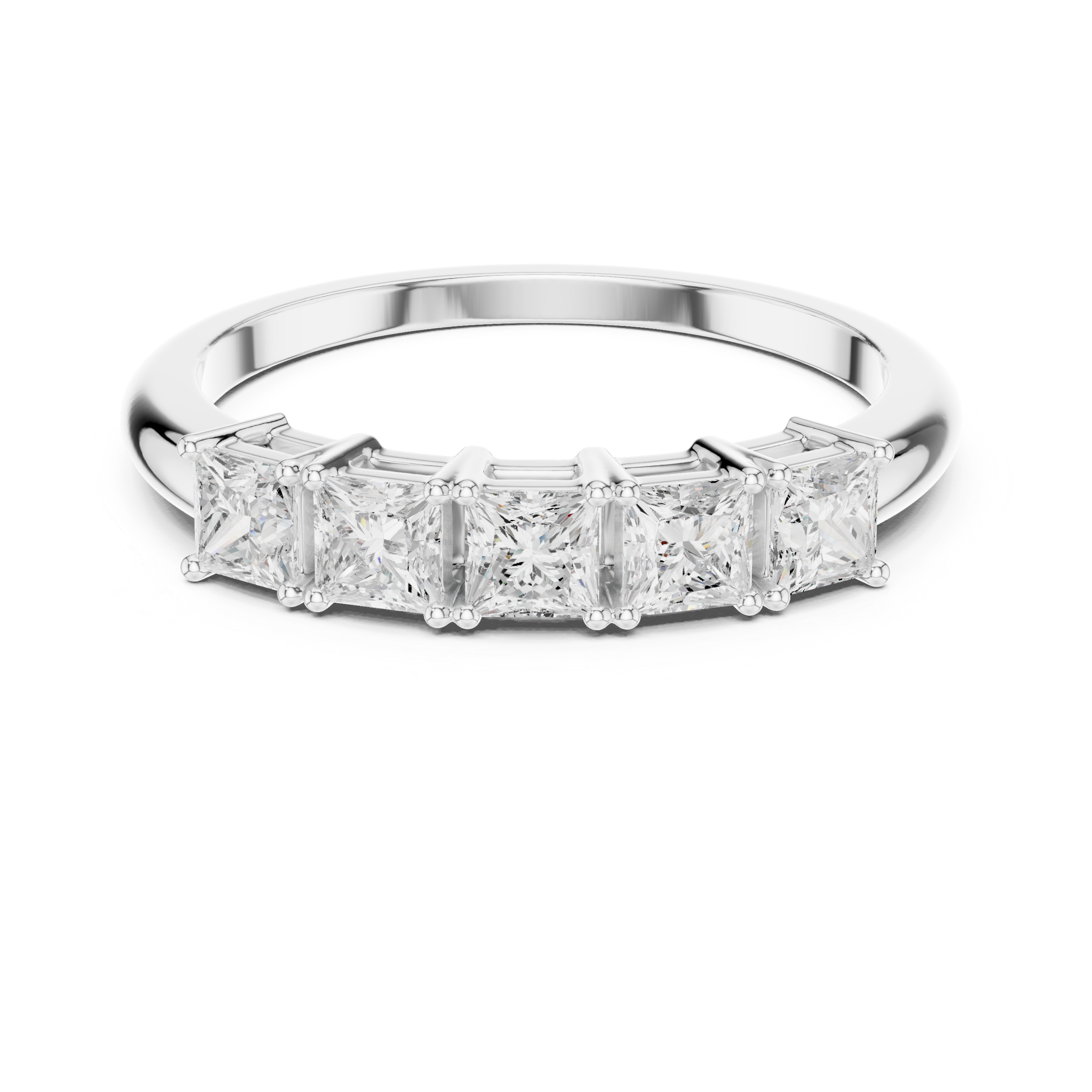 Princess 5 Stone ring