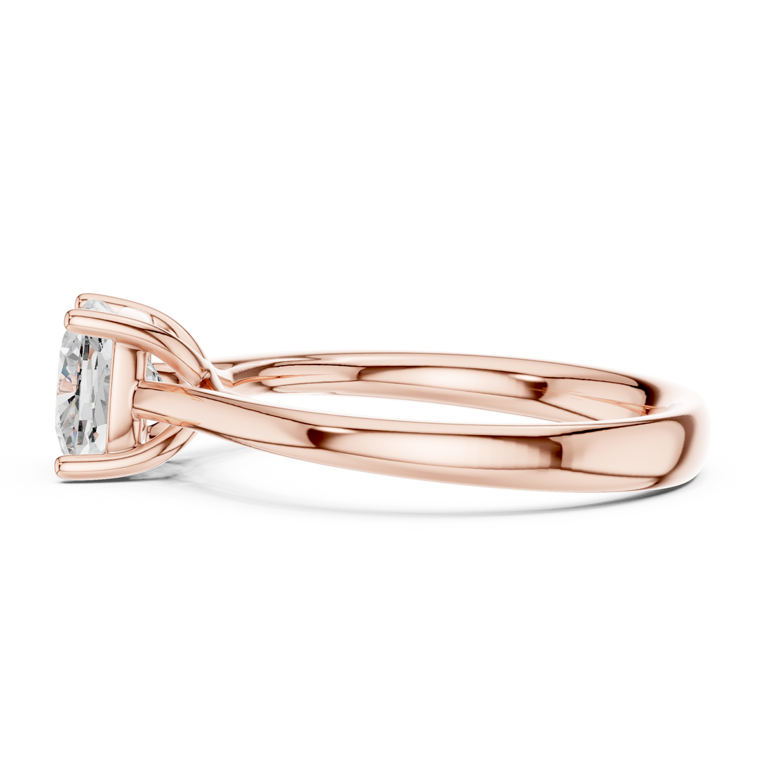 2ct Cushion solitaire ring