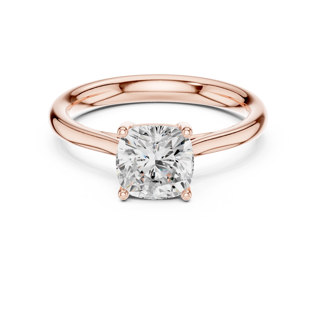2ct Cushion solitaire ring