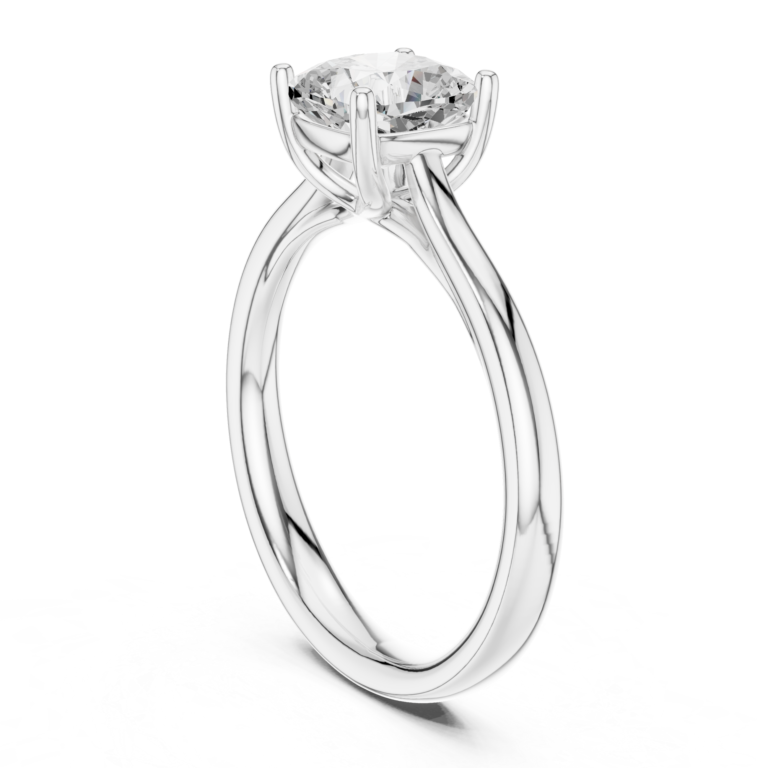 2ct Cushion solitaire ring