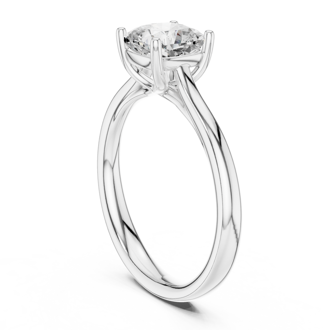 2ct Cushion solitaire ring
