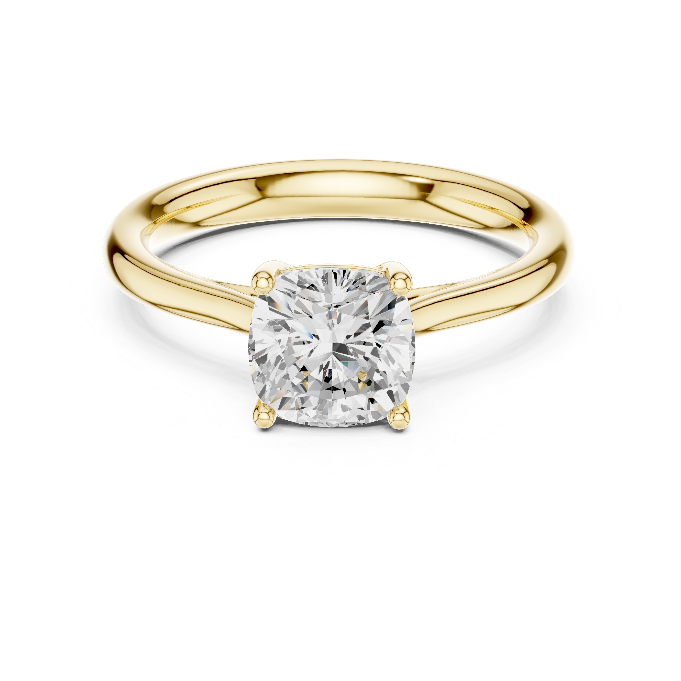 2ct Cushion solitaire ring