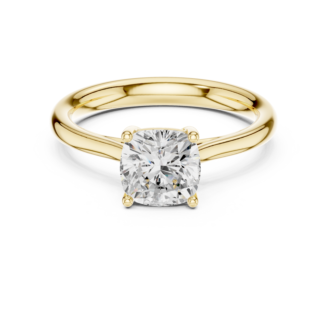 2ct Cushion solitaire ring