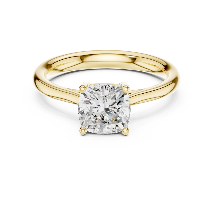 2ct Cushion solitaire ring