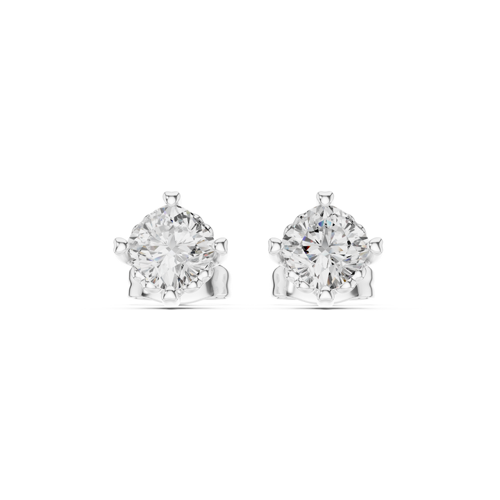 1 CT Cushion cut Solitaire studs