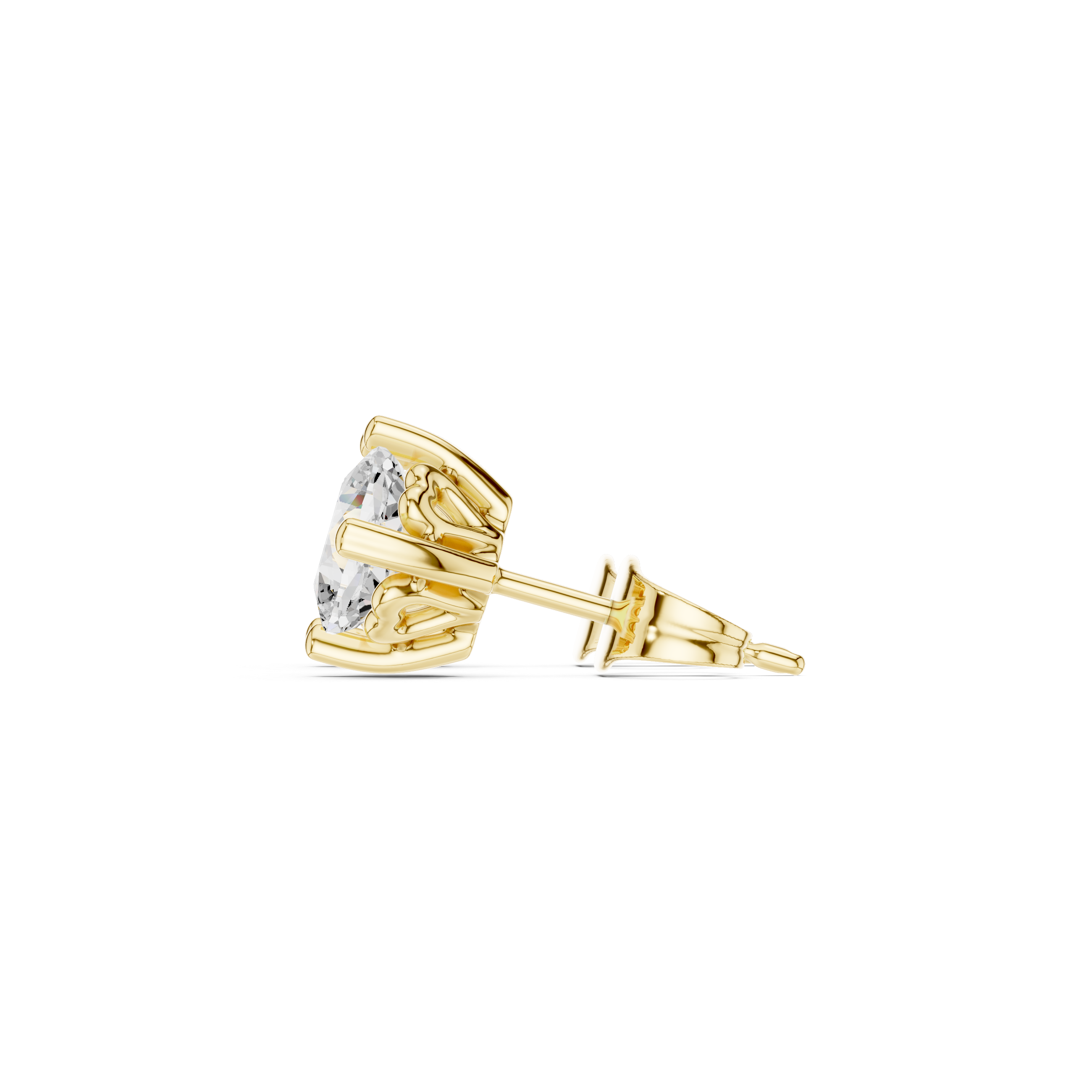1 CT Cushion cut Solitaire studs