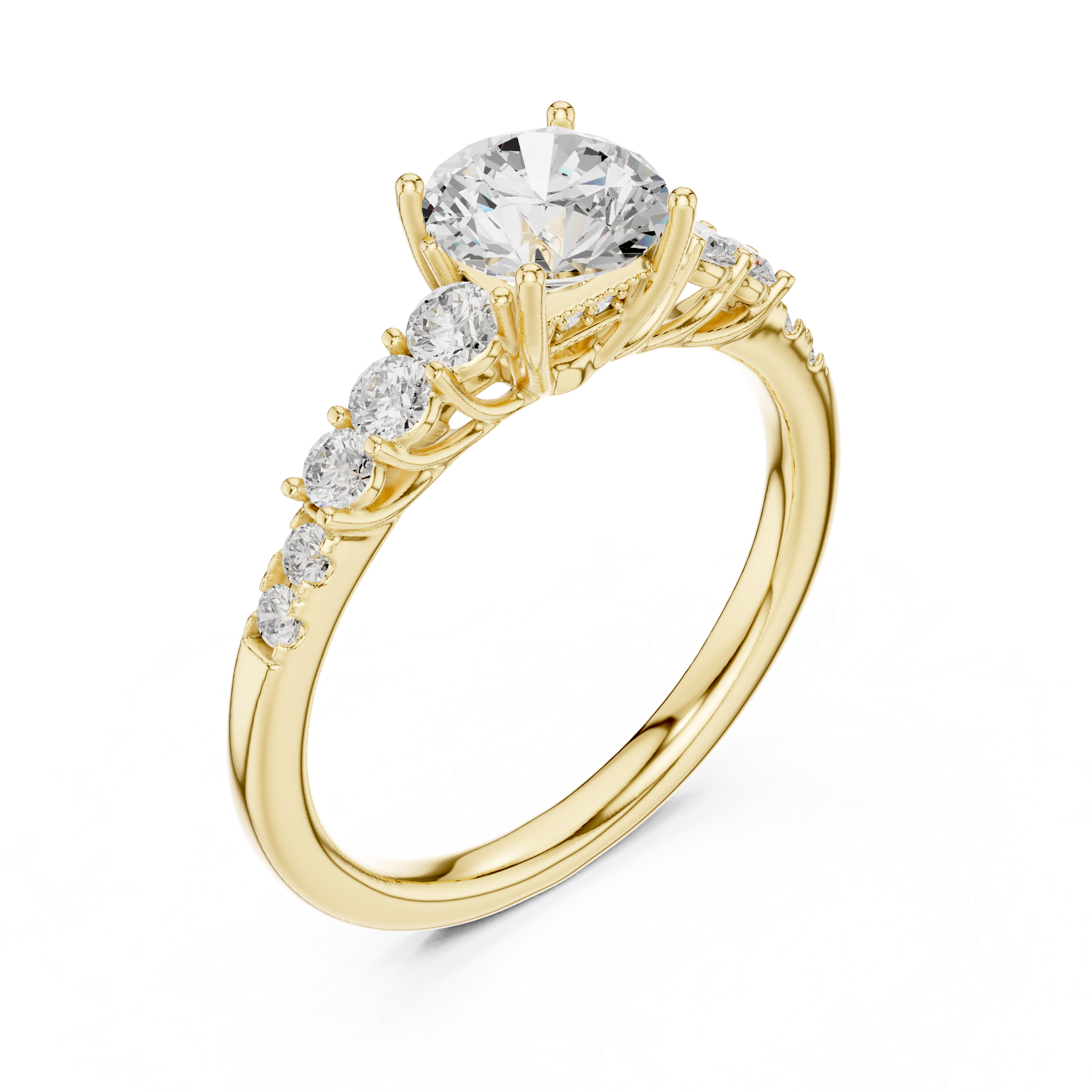 1ct Round Constellation ring