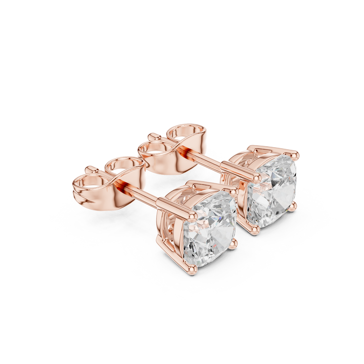 2ct Cushion Square studs