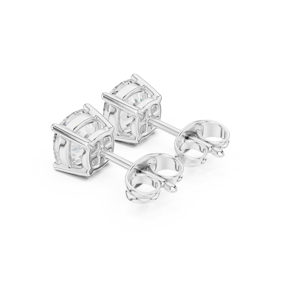2ct Cushion Square studs