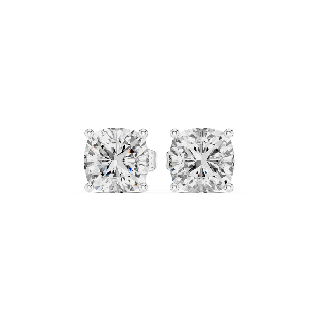 2ct Cushion Square studs