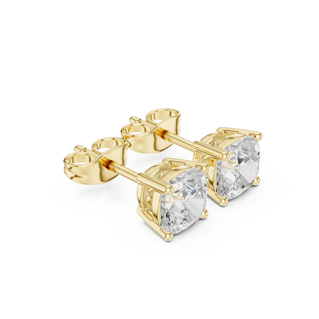 2ct Cushion Square studs