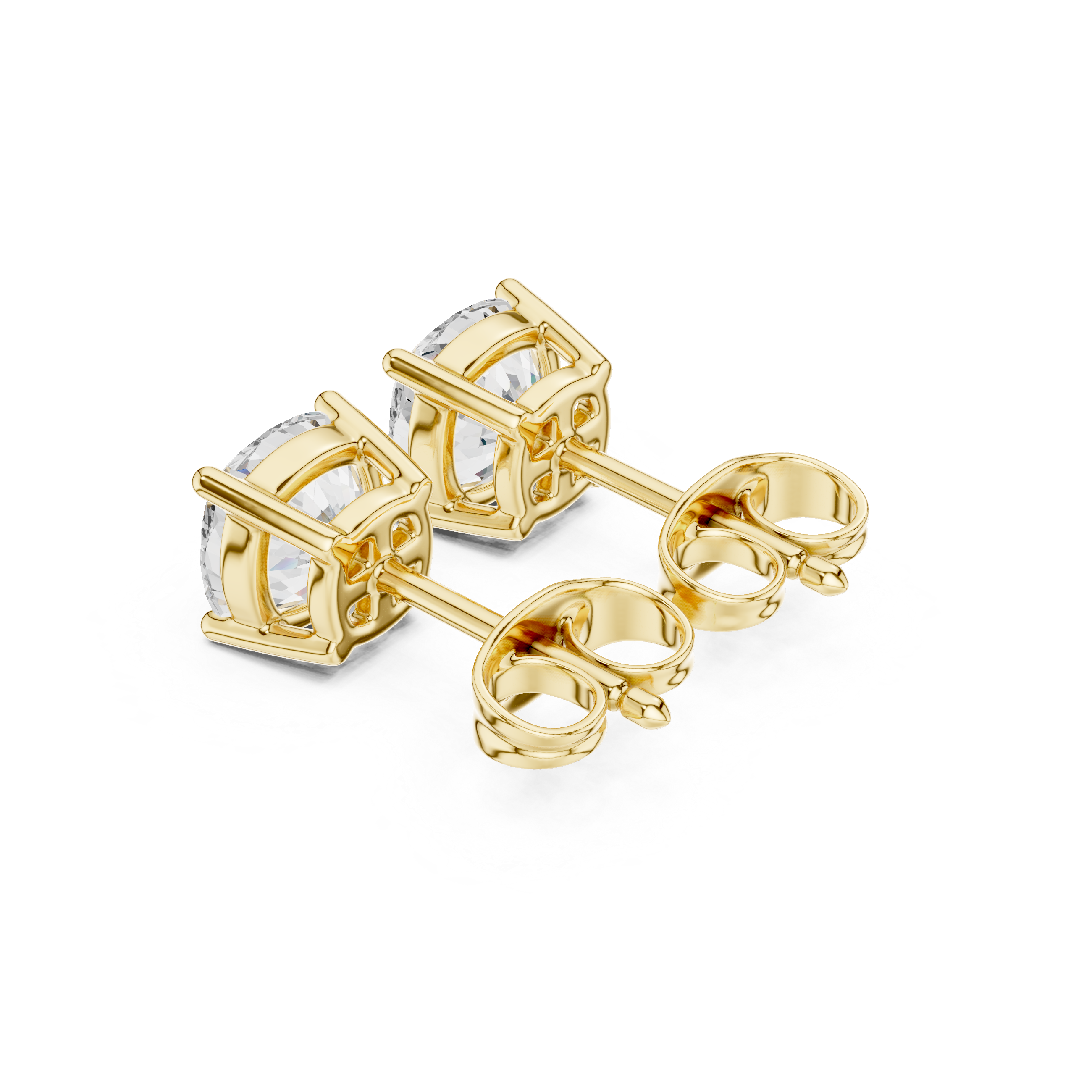 2ct Cushion Square studs