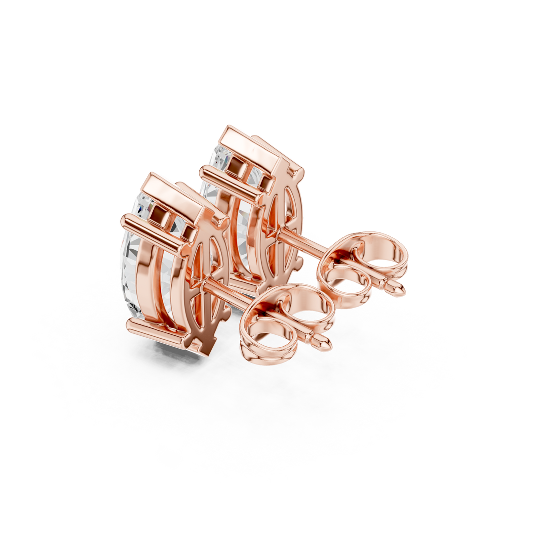 3 CT marquise solitaire studs