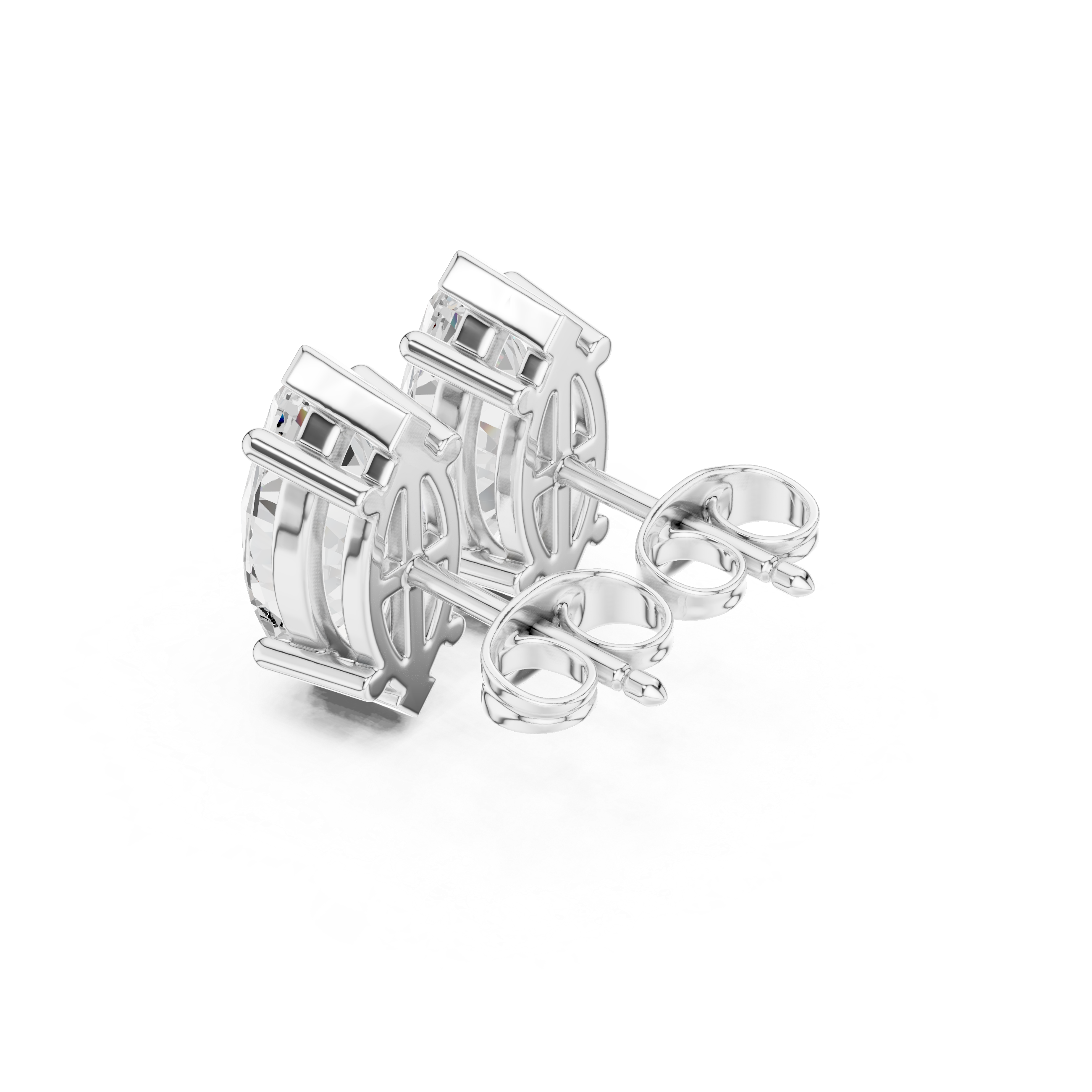 3 CT marquise solitaire studs
