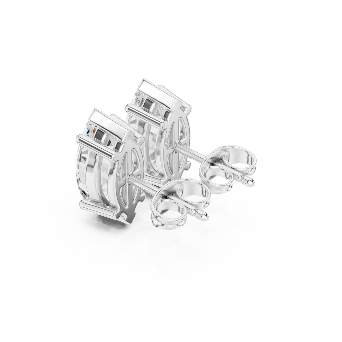 3 CT marquise solitaire studs