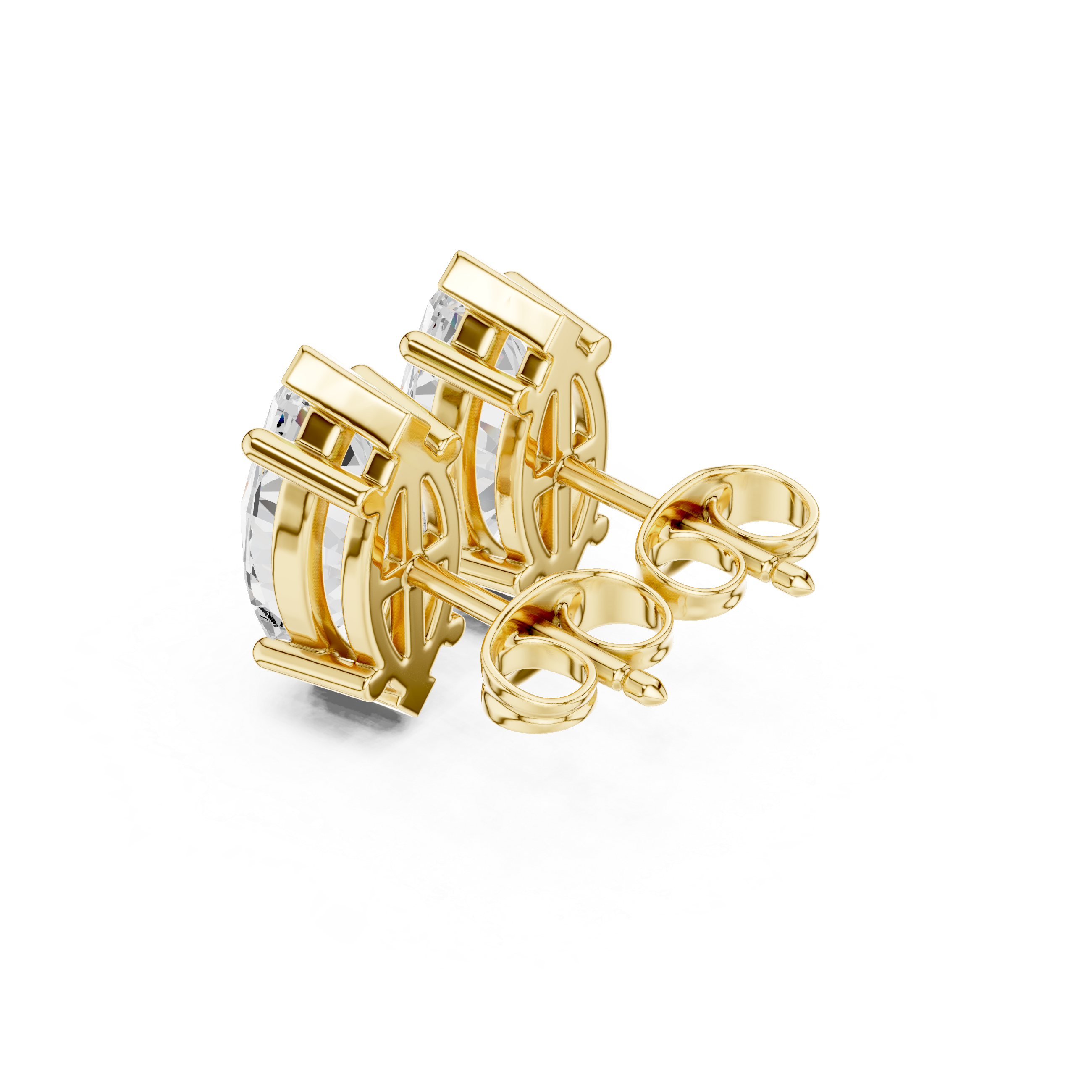 3 CT marquise solitaire studs