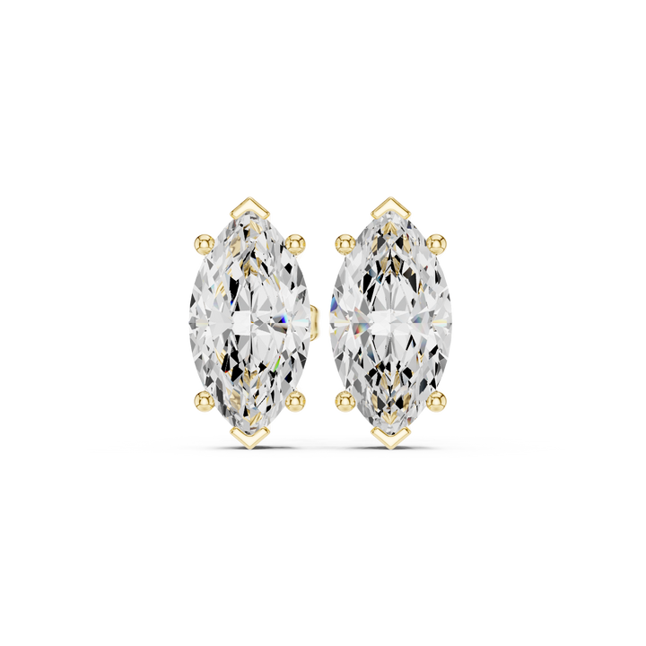 3 CT marquise solitaire studs