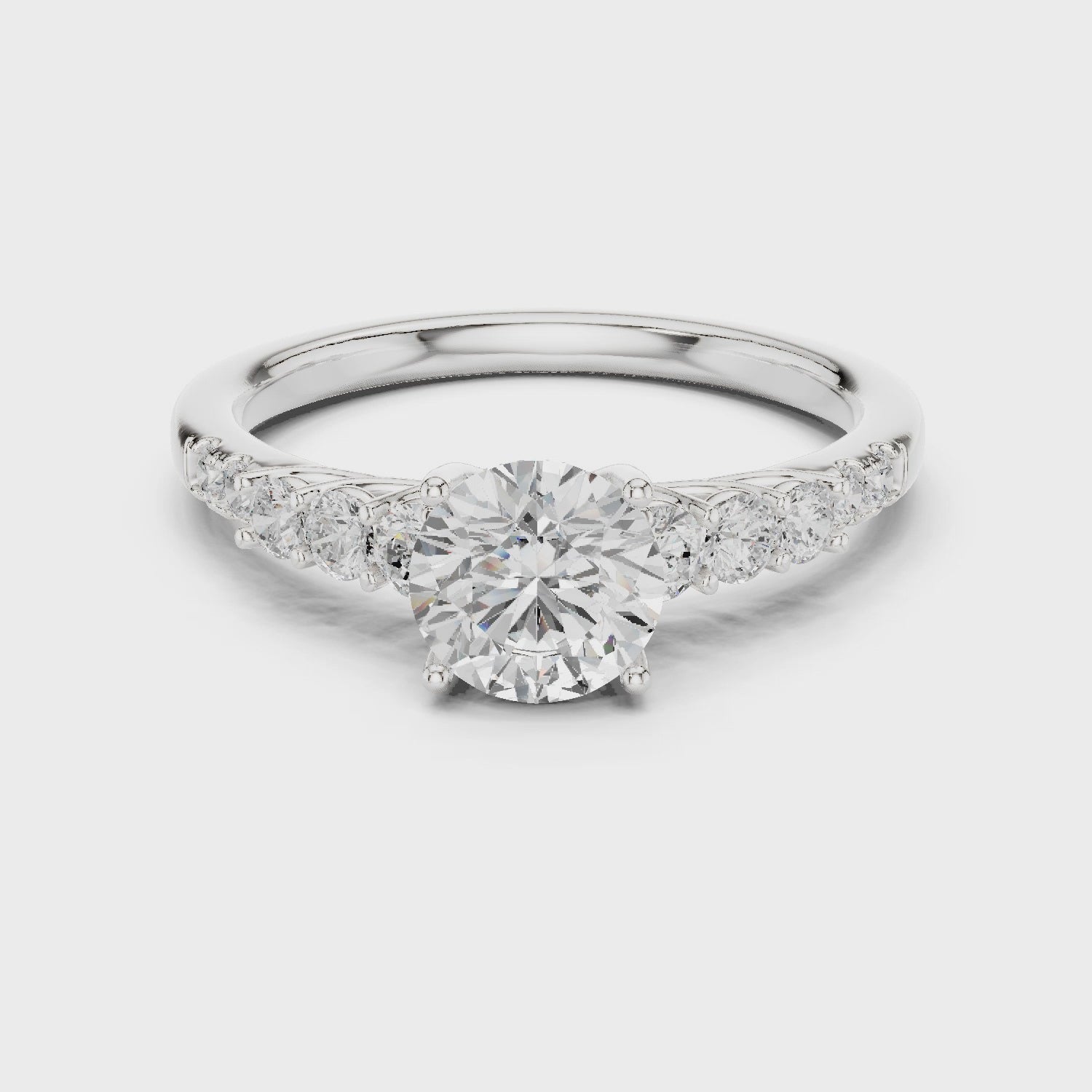 1ct Round Constellation ring