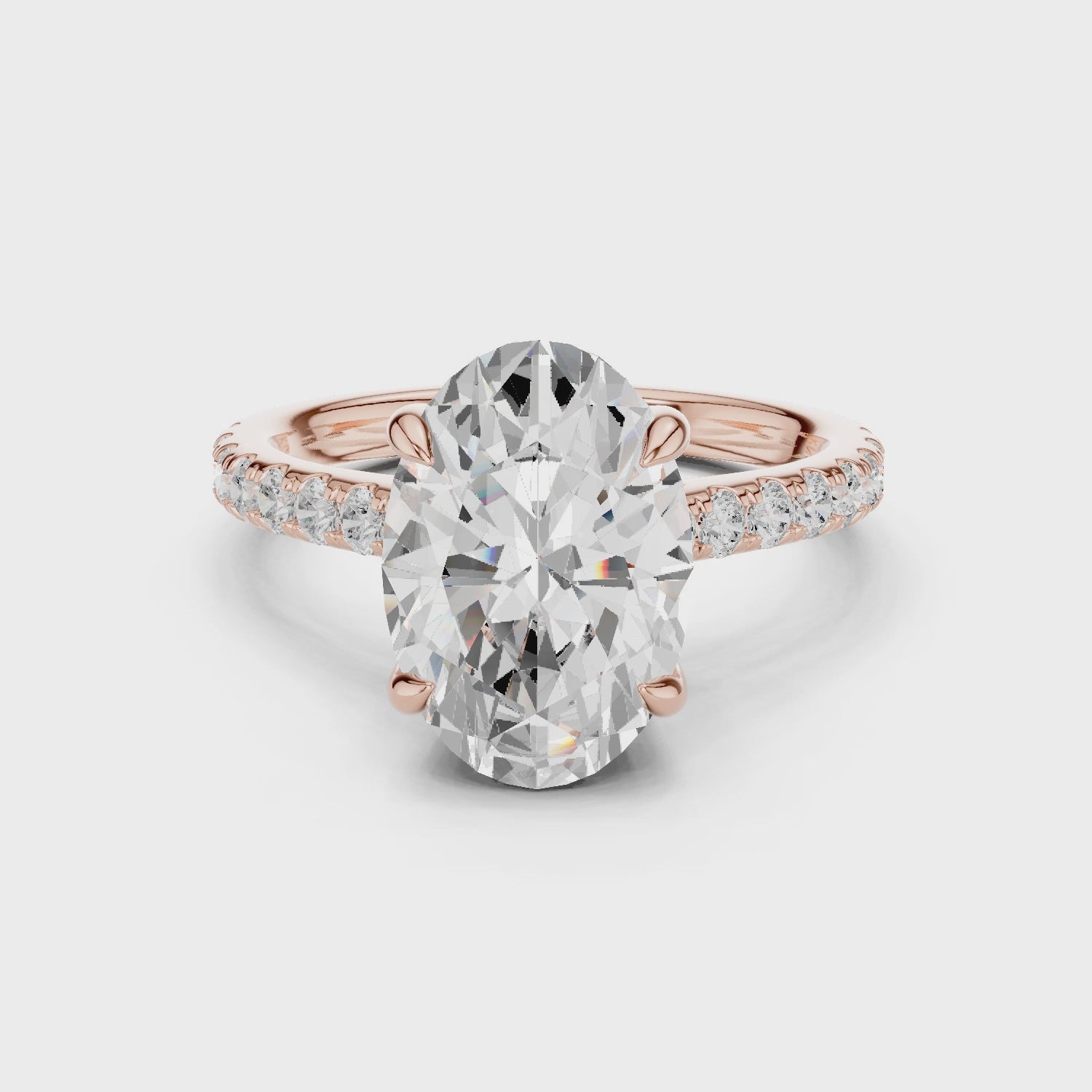 3ct Oval solitaire ring
