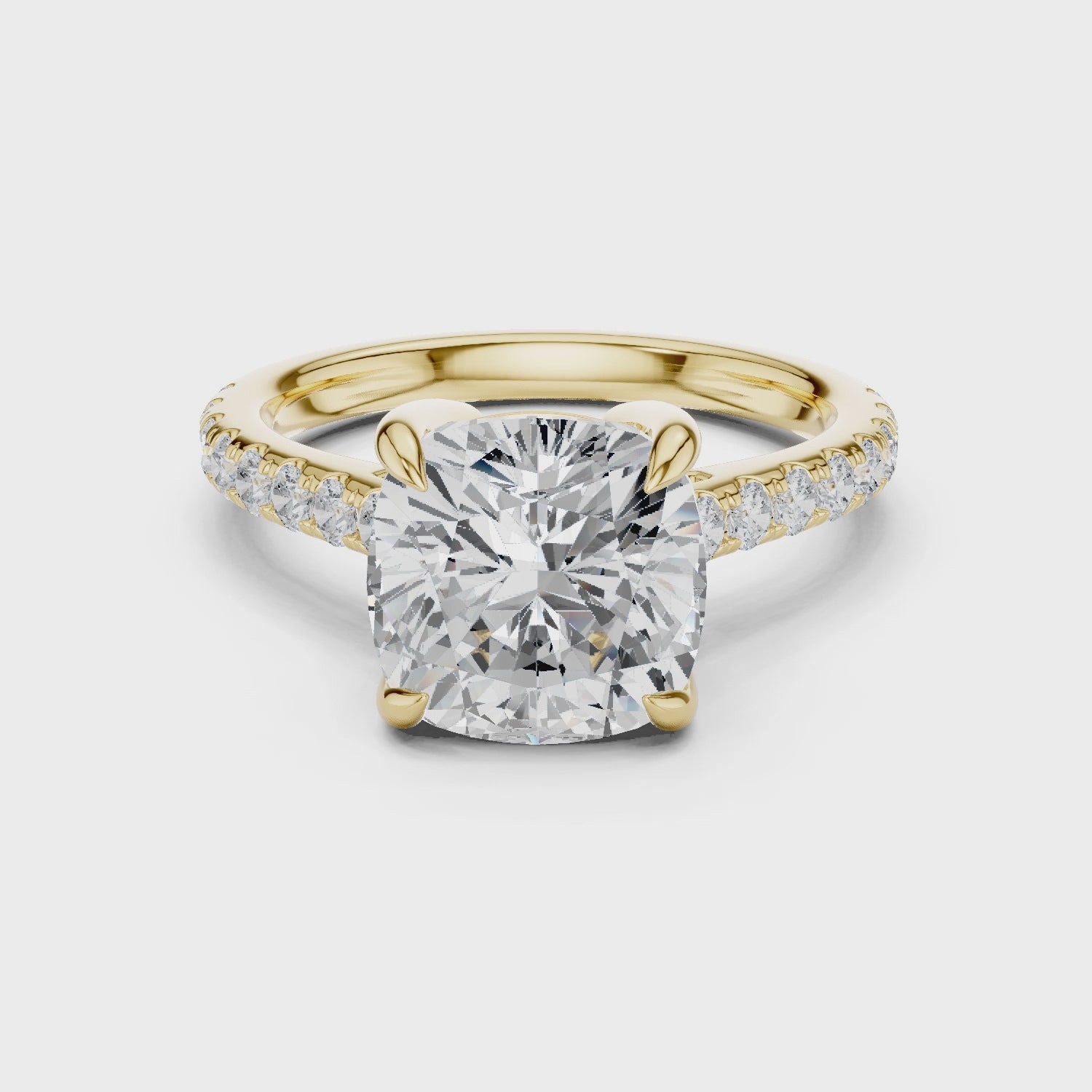 2ct Cushion Solitaire ring