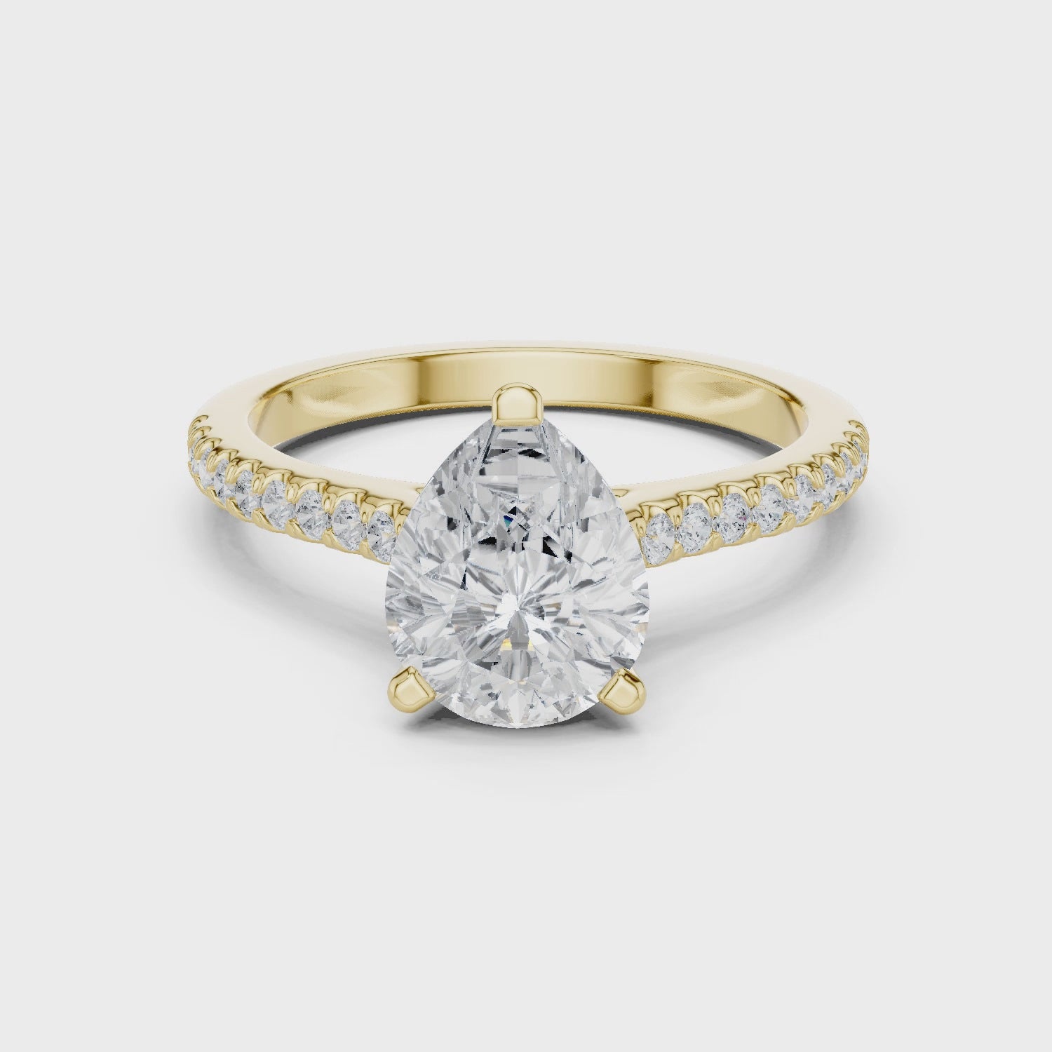 1ct Pear-Cut Diamond
