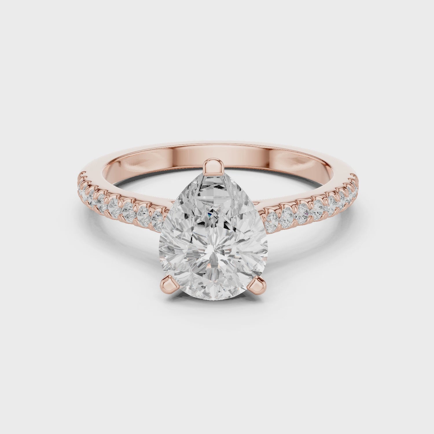 1ct Pear-Cut Diamond