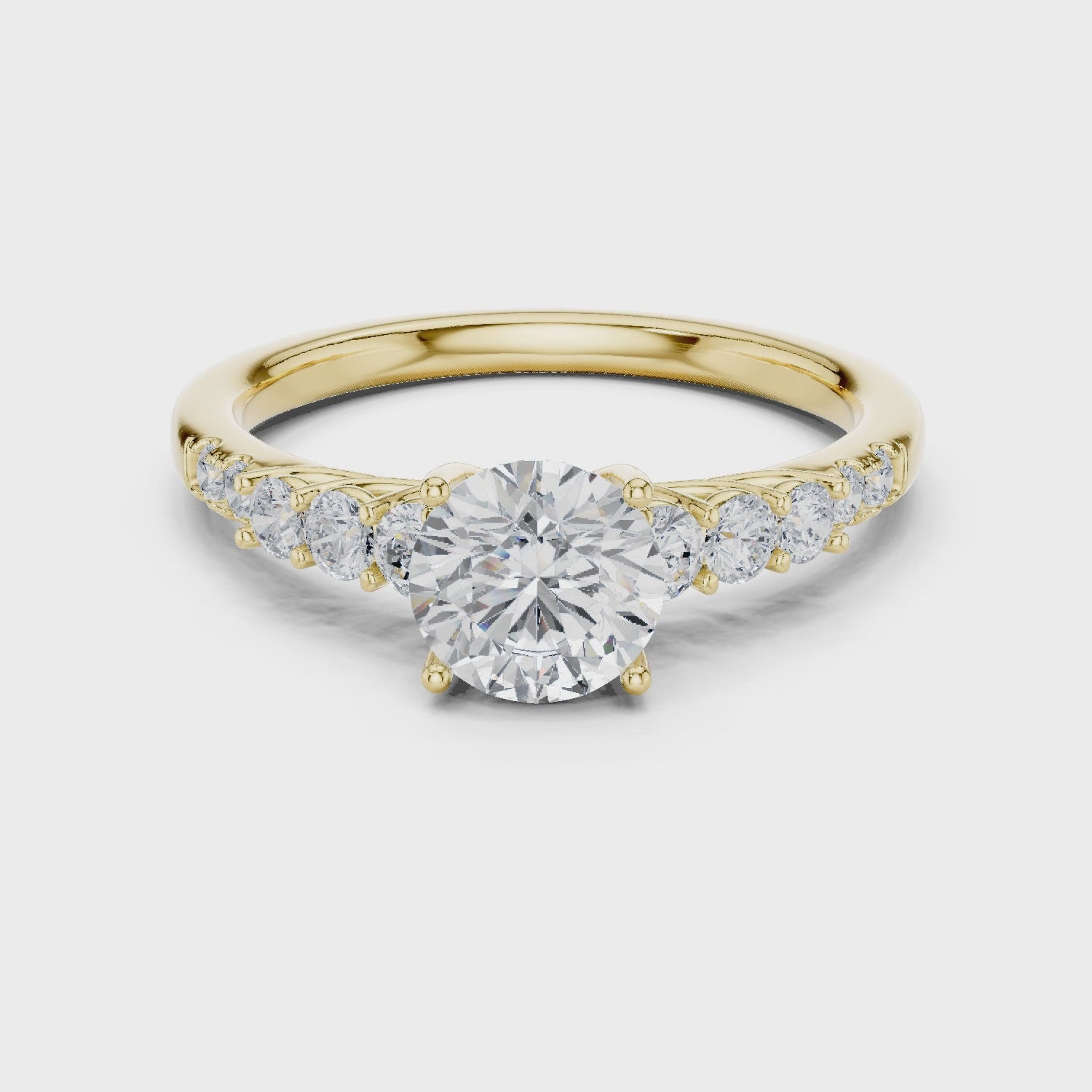 1ct Round Constellation ring