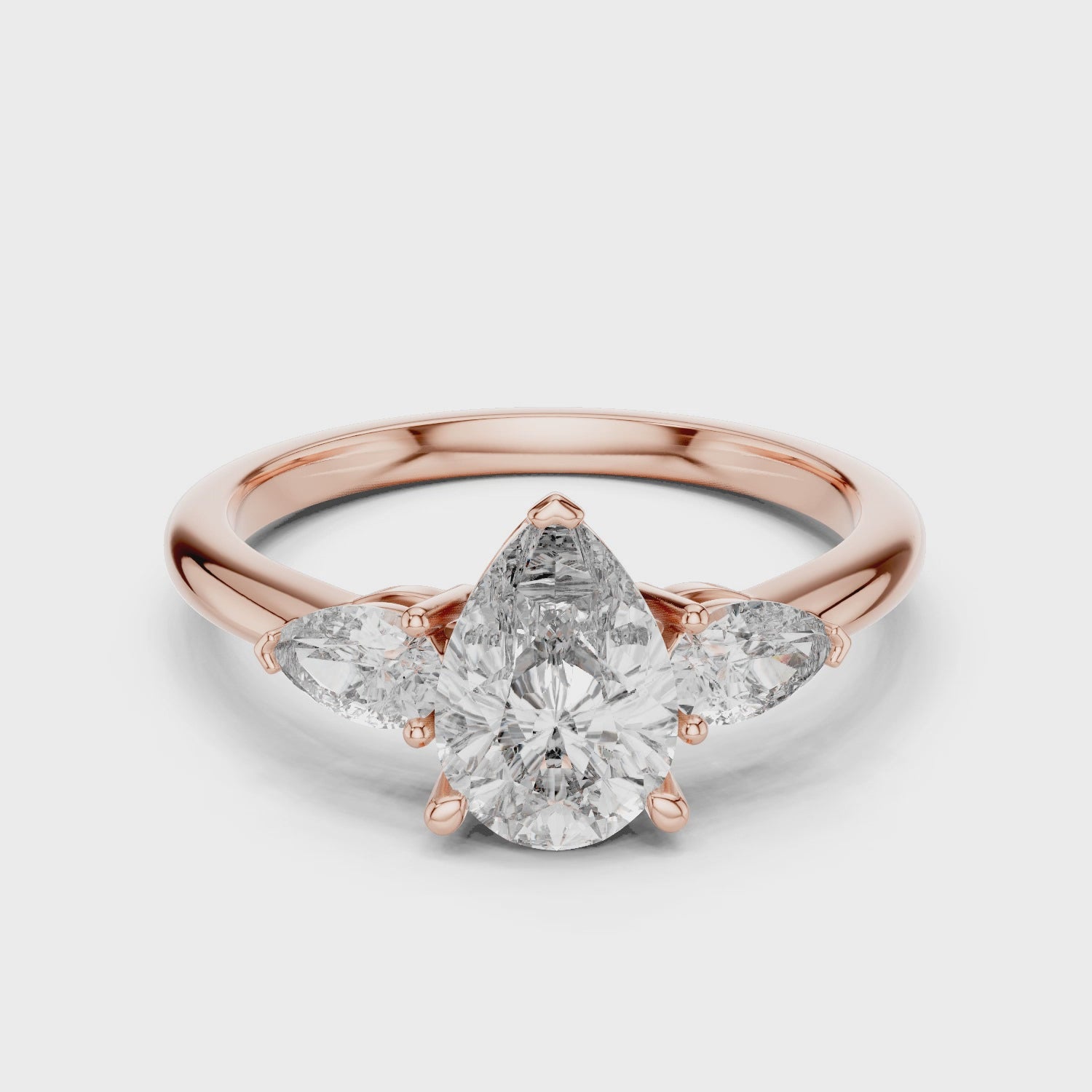 2 ct Pear Aria Ring