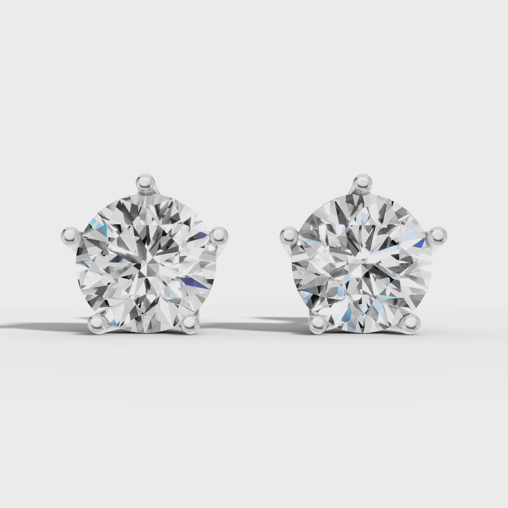 3 CT marquise solitaire studs