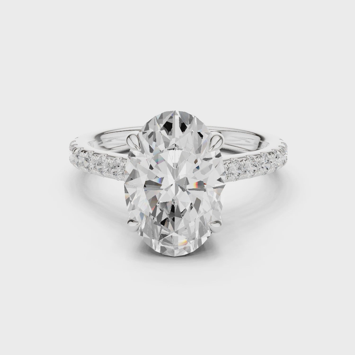 3ct Oval solitaire ring