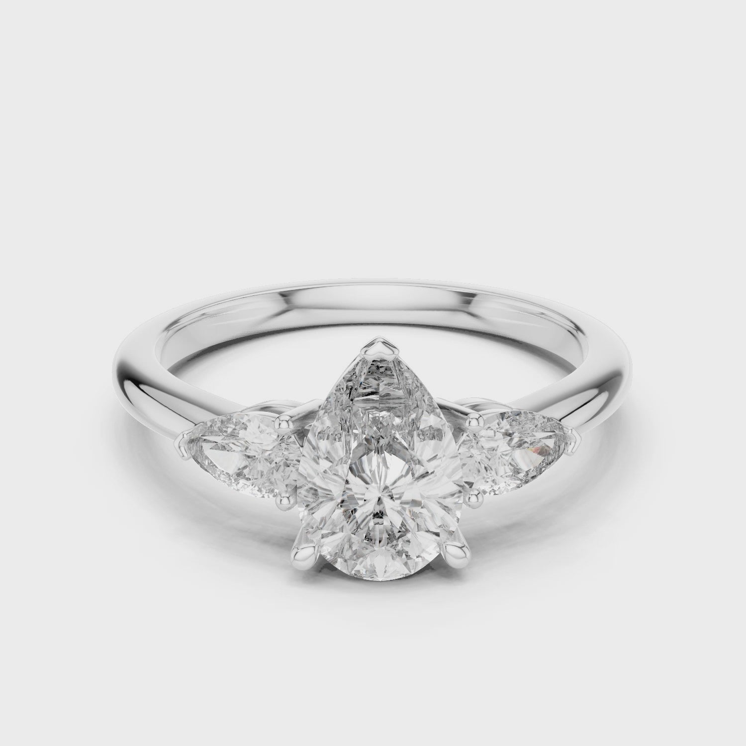 2 ct Pear Aria Ring