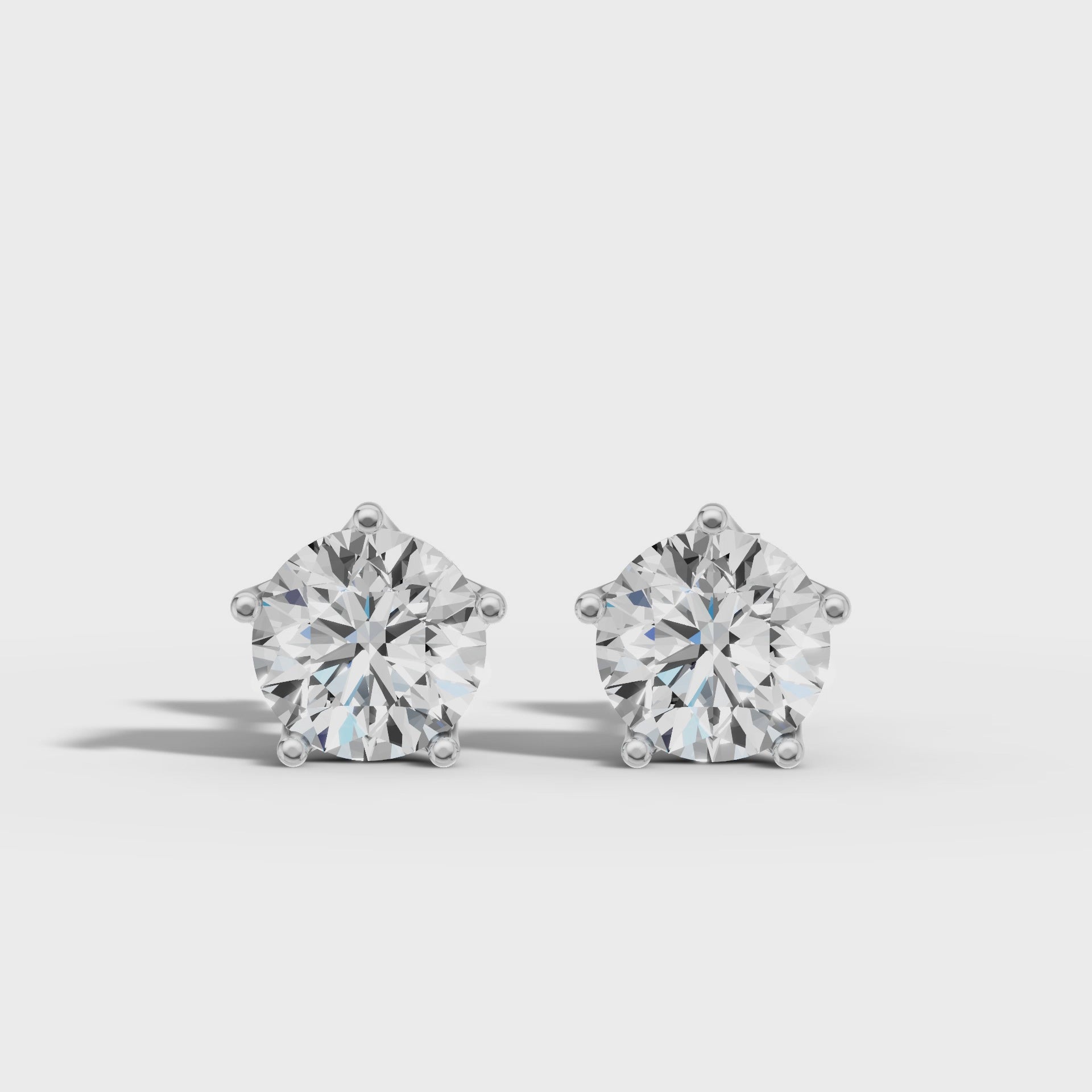 2ct Cushion Square studs