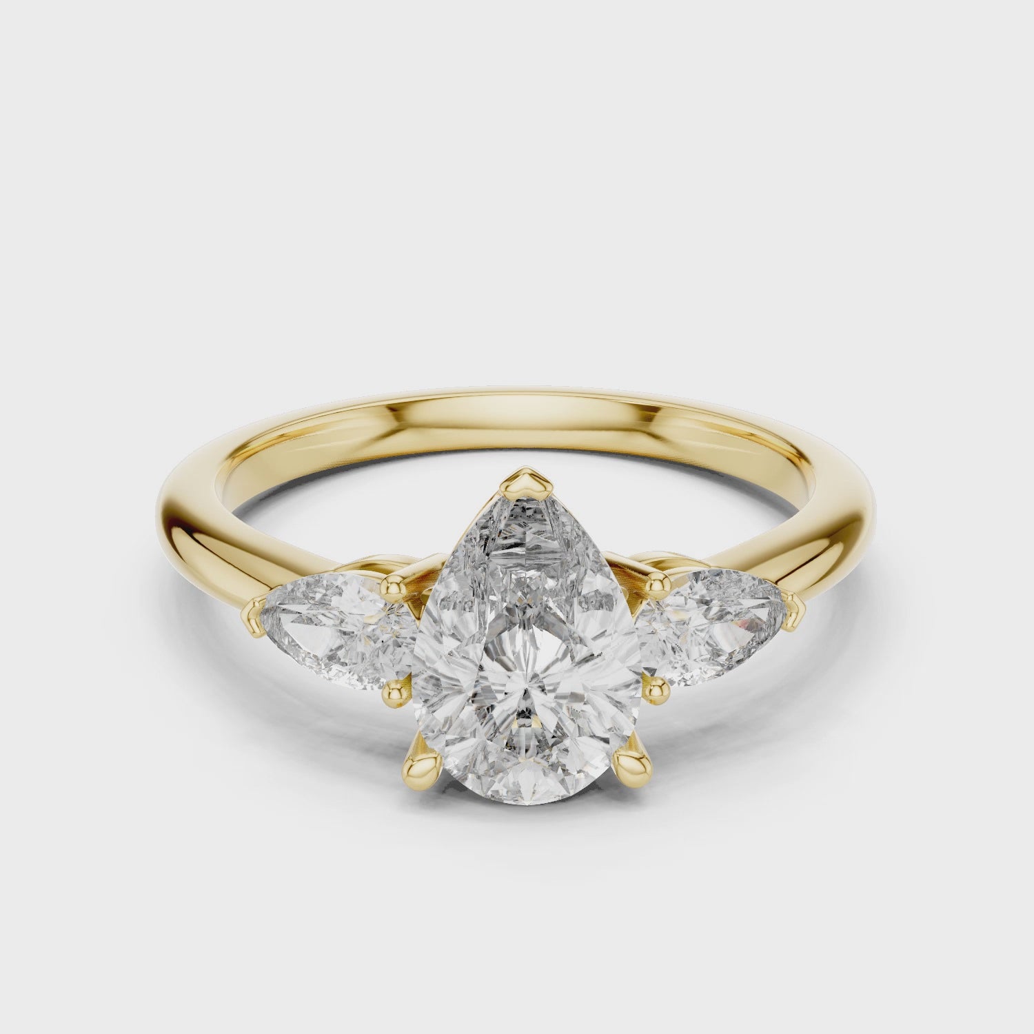 2 ct Pear Aria Ring