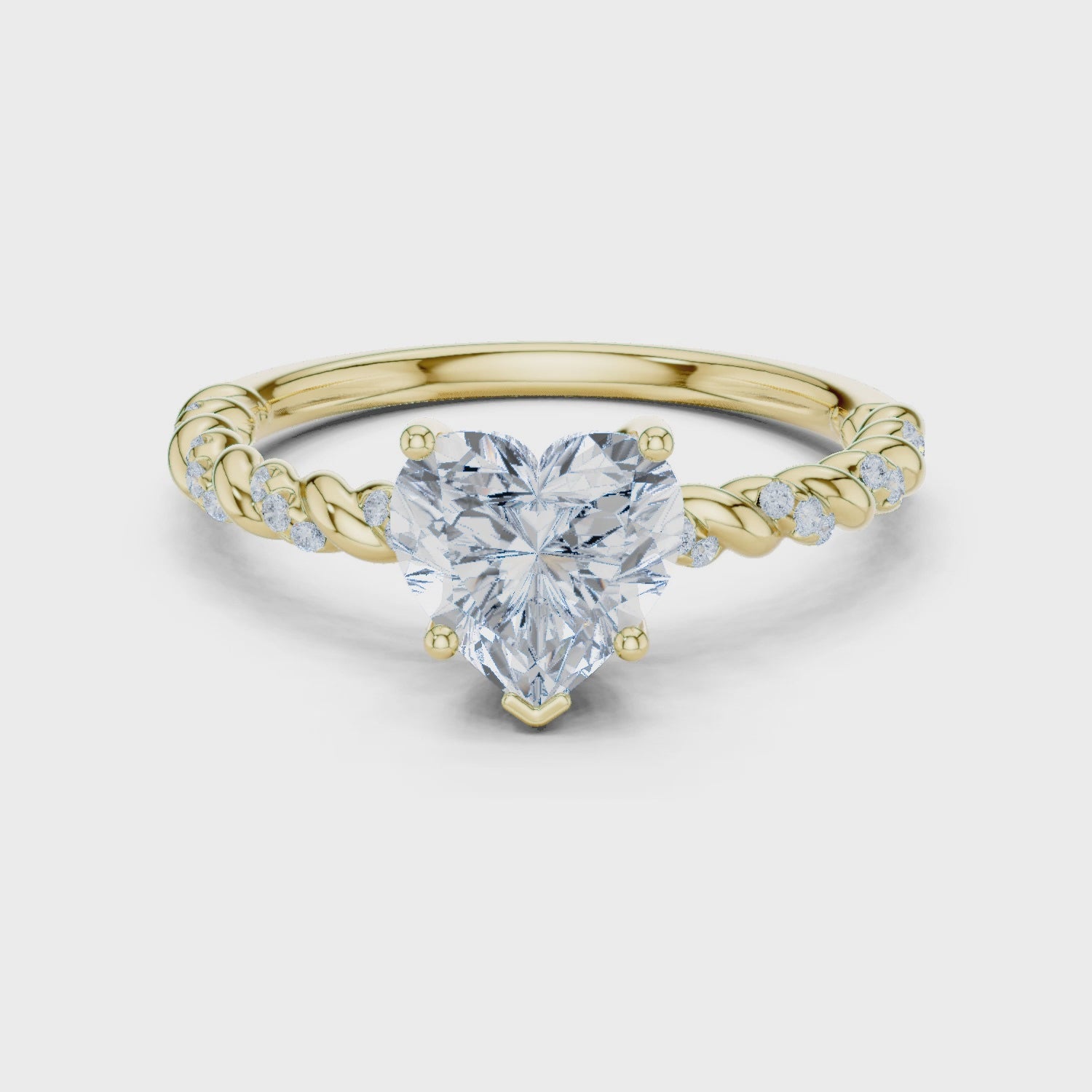 1 ct Heart Amour ring