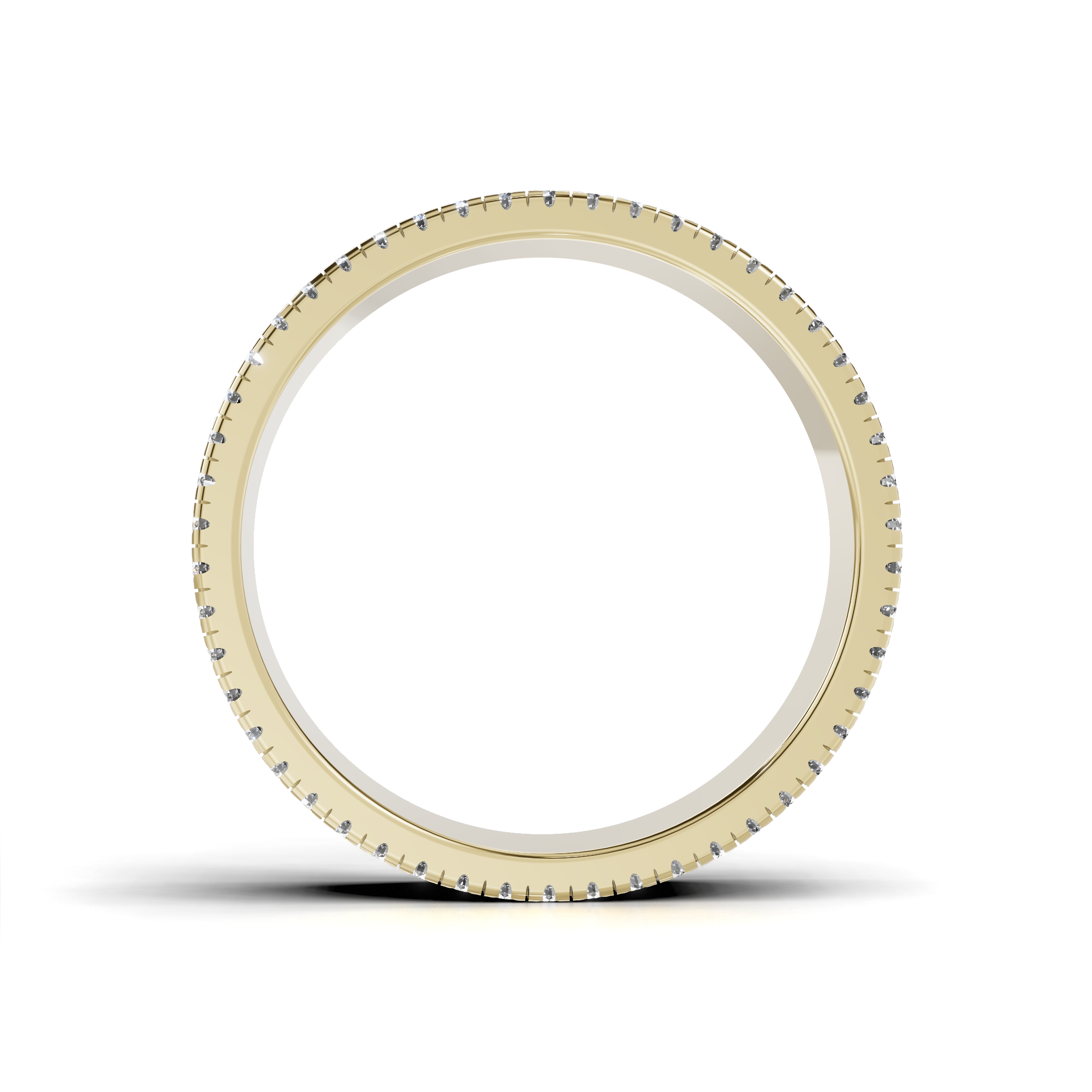 Men's Double Row Diamond Edge